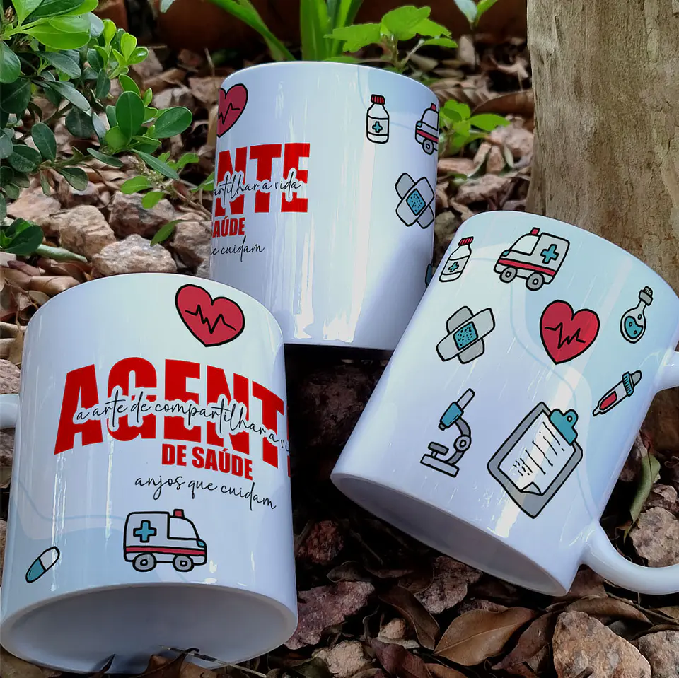 Caneca Profissões Agente de Saúde 4