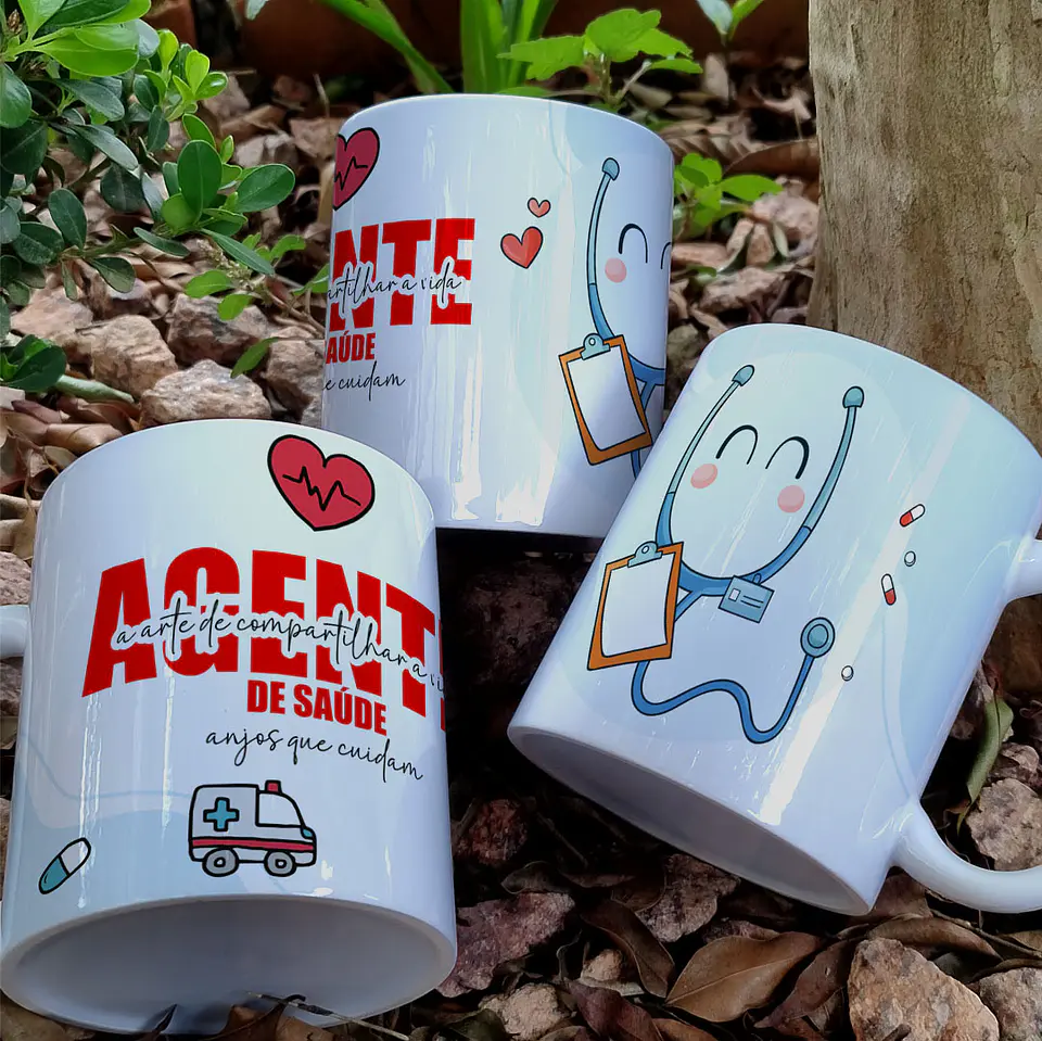 Caneca Profissões Agente de Saúde 5