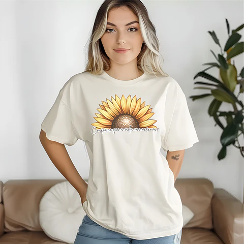 T-Shirts Girassóis Motivacionais