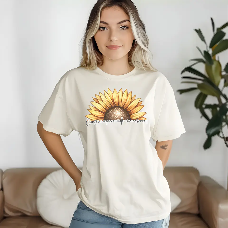 T-Shirts Girassóis Motivacionais 1