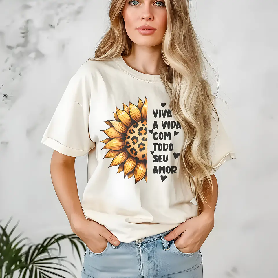 T-Shirts Girassóis Motivacionais 6