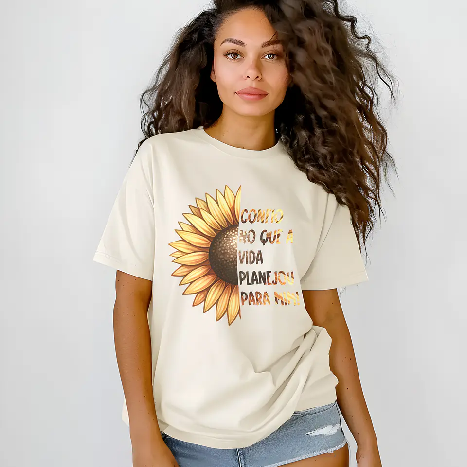 T-Shirts Girassóis Motivacionais 9