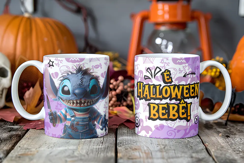 Canecas do stitch de halloween 22