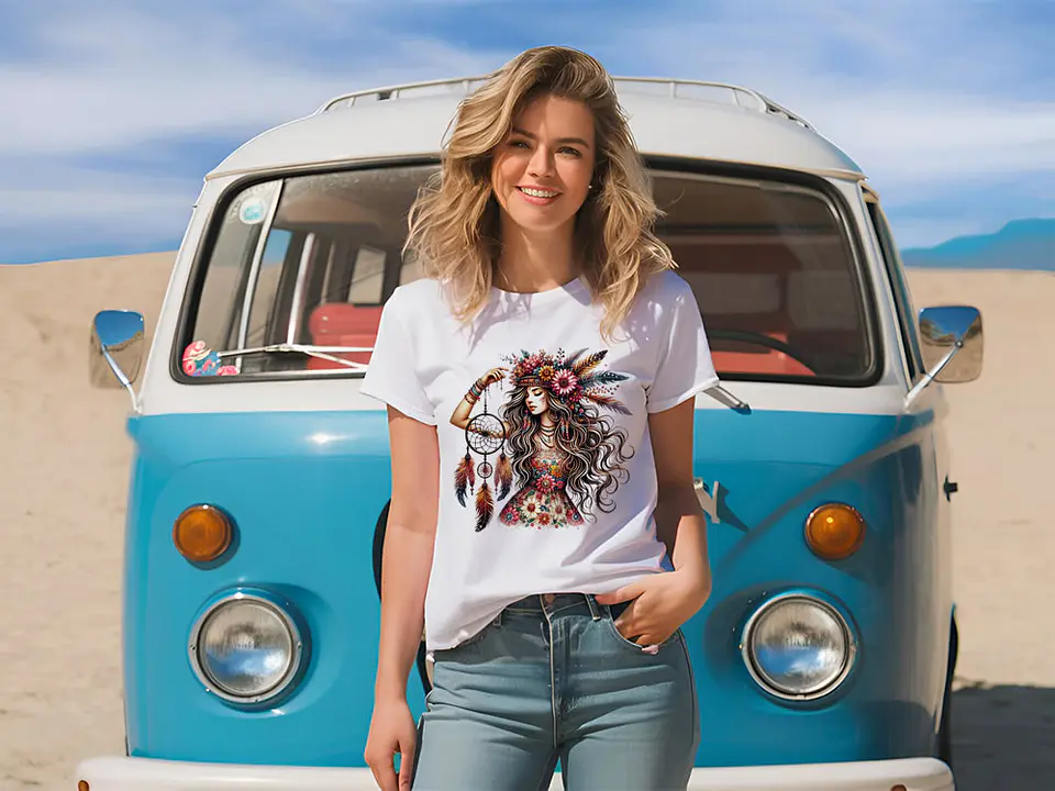 T-shirt Mulher Boho 1