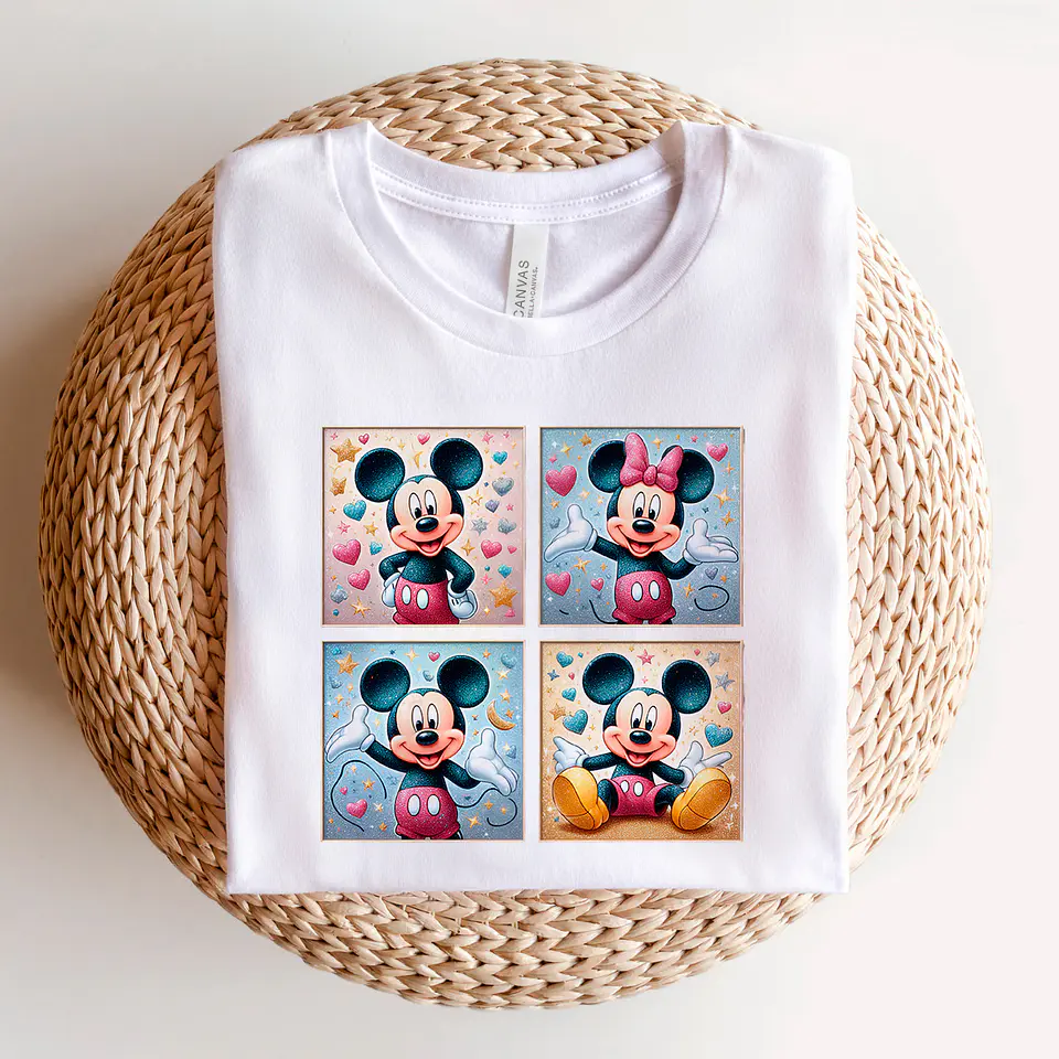 T-shirt Personagens Quadradinhos 4