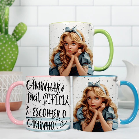 Caneca Frases Alice no País das Maravilhas