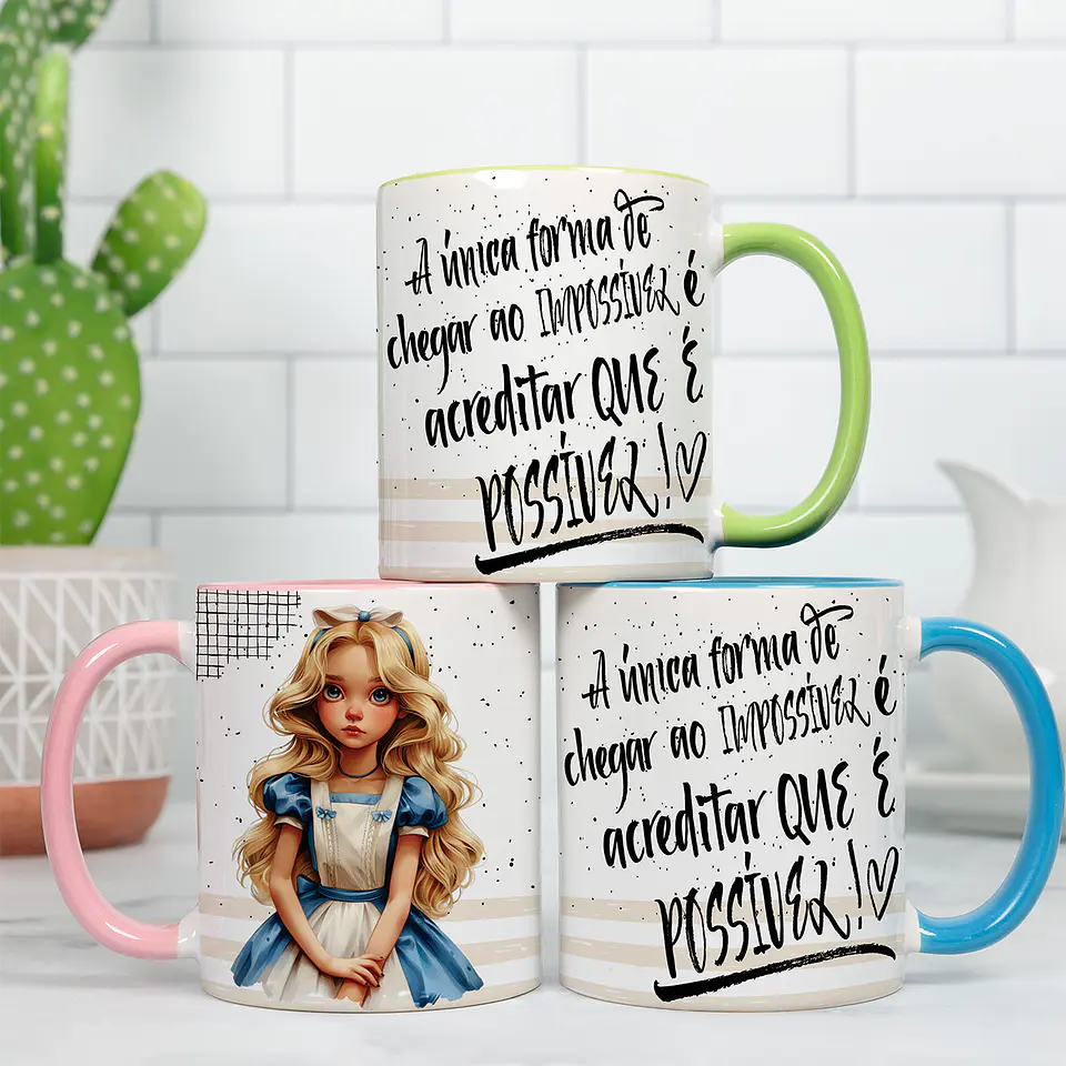 Caneca Frases Alice no País das Maravilhas 2