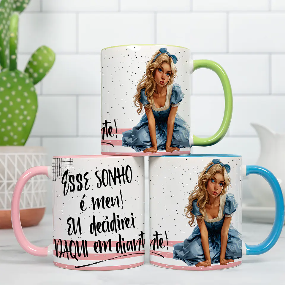 Caneca Frases Alice no País das Maravilhas 4