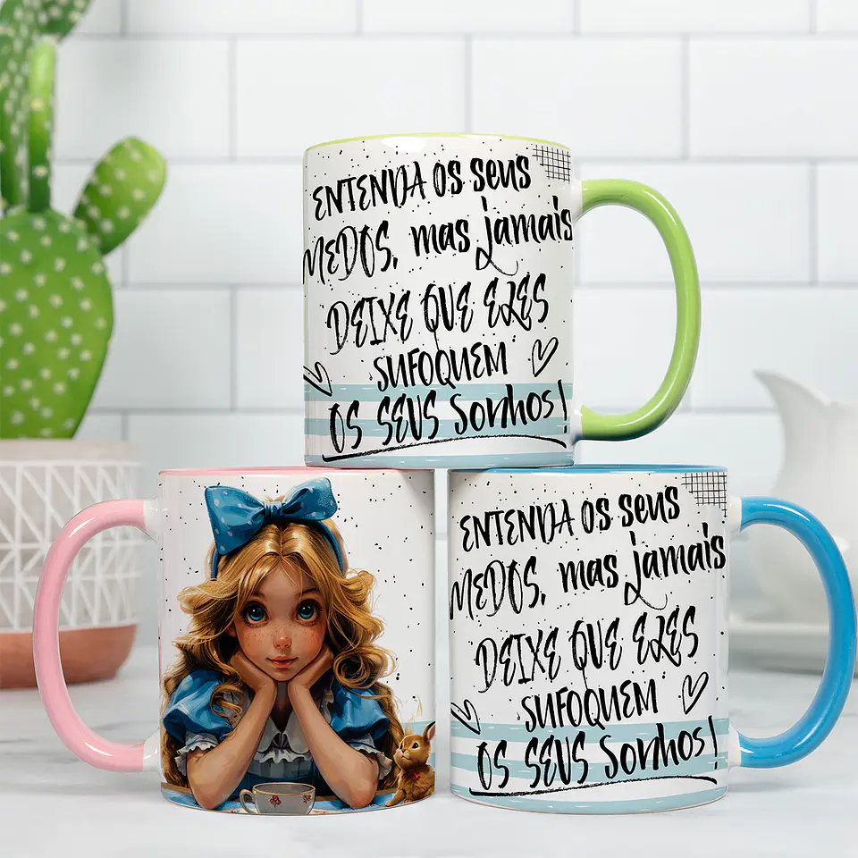 Caneca Frases Alice no País das Maravilhas 5