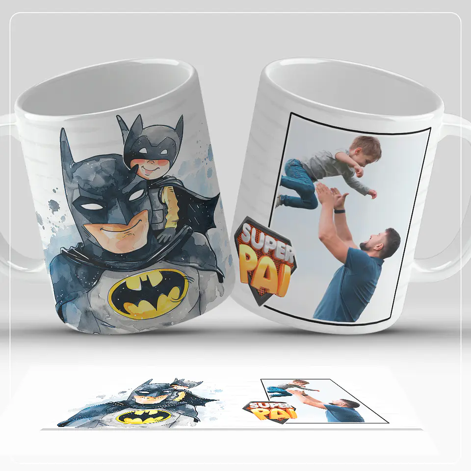 Caneca SUPER Pai aquarela 4