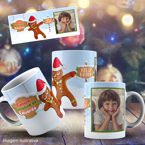 Caneca Personalizada Natal Com foto