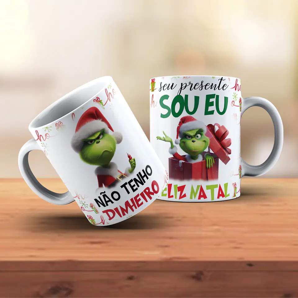 Caneca Natal Grinch Sarcástico 6
