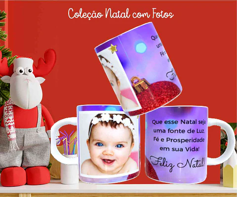 Caneca Natal com Fotos DL Vol_02