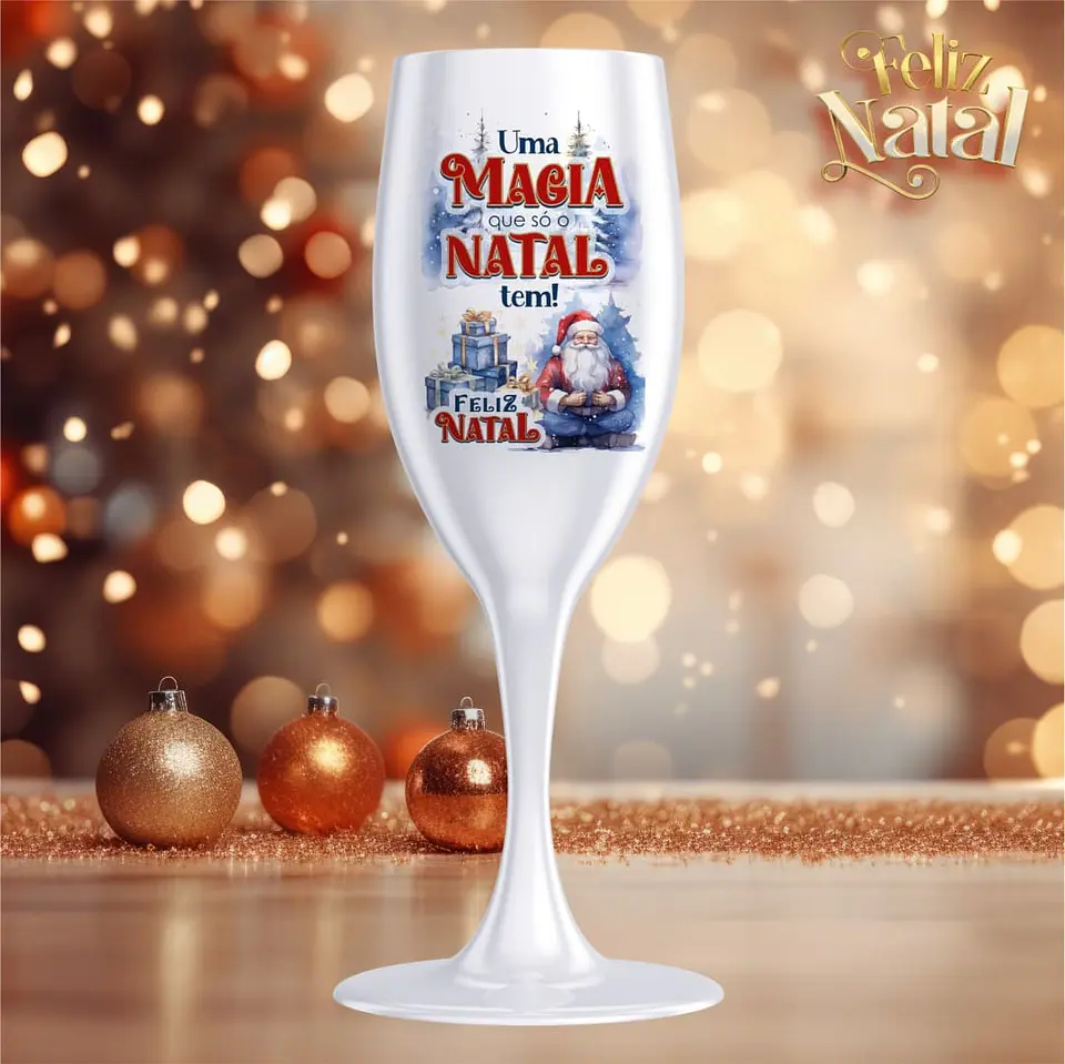 Taças de Natal Champagne em Vidro 5