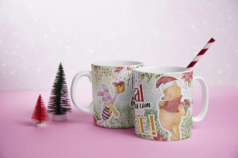 Caneca Natal Disney e Amigos