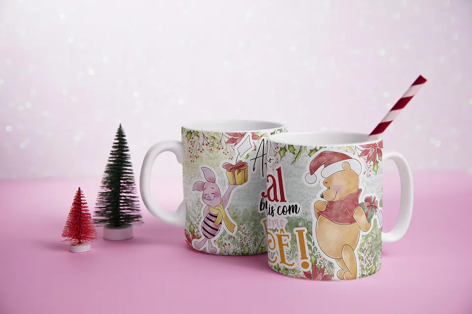 Caneca Natal Disney e Amigos 1