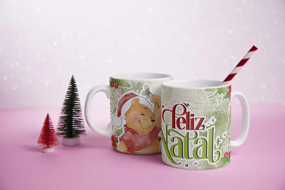Caneca Natal Disney e Amigos 2