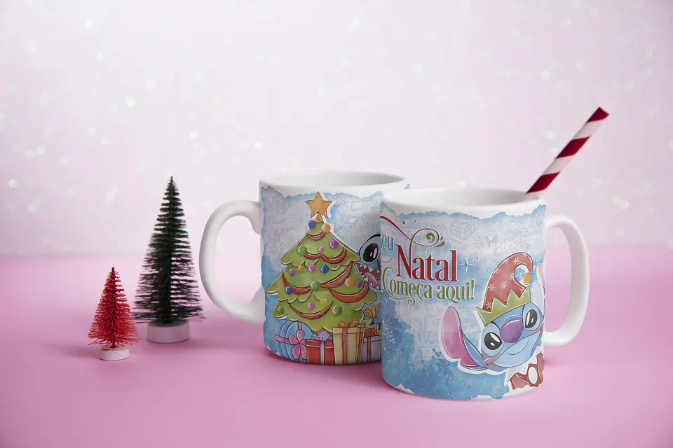 Caneca Natal Disney e Amigos 3