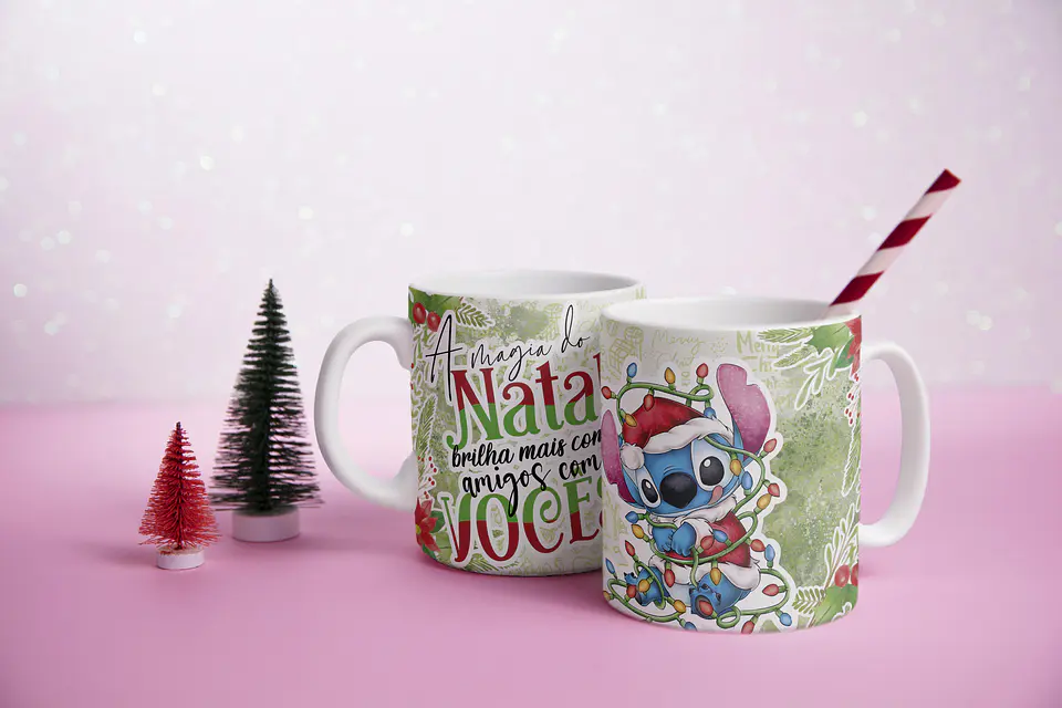Caneca Natal Disney e Amigos 6