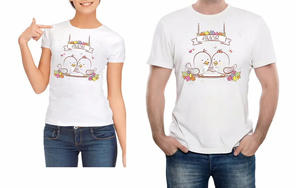 T-shirt Dupla Namorados 05 12