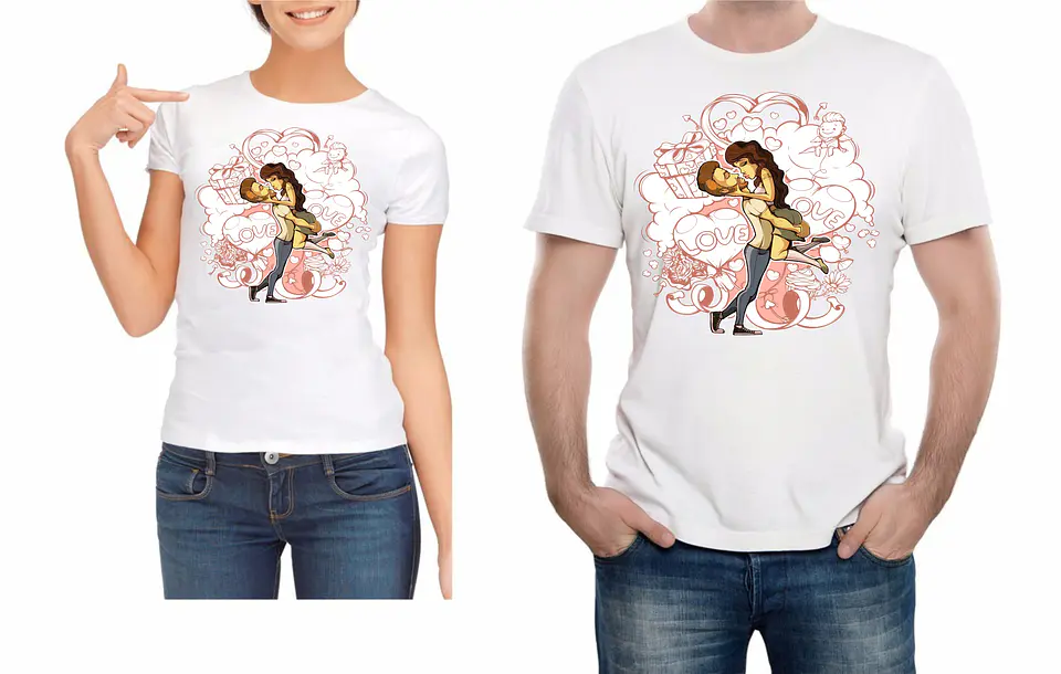 T-shirt Dupla Namorados 05 14