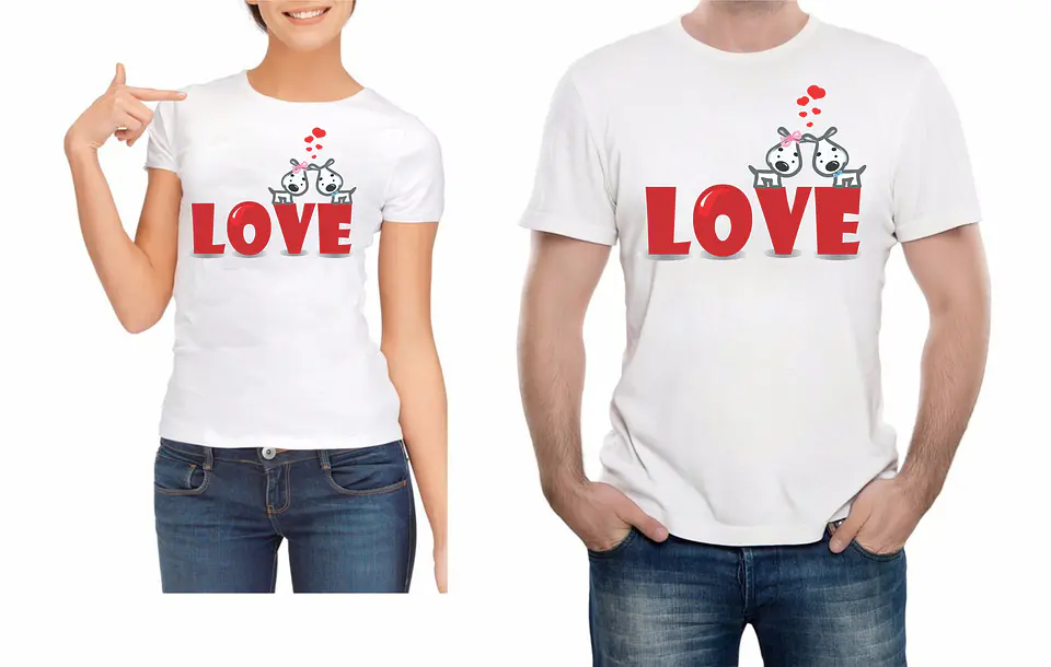 T-shirt Dupla Namorados 05 17