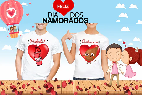 T-shirts Duplas Dia dos Namorados col.11