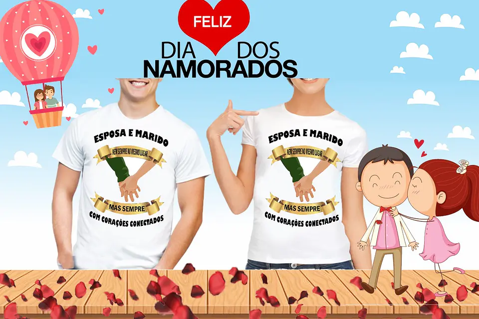 T-shirts Duplas Dia dos Namorados col.11 11