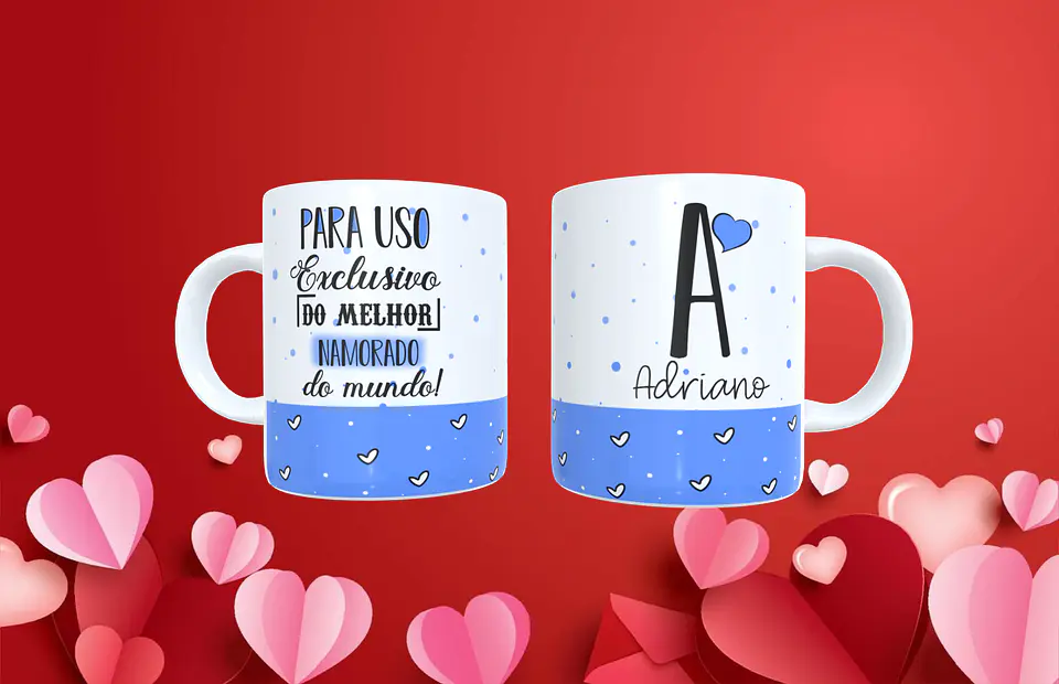 Caneca Namorados Pack 2 3