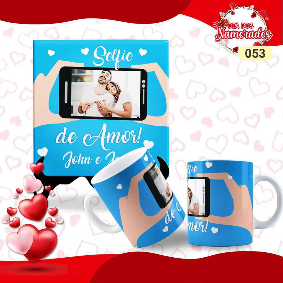 Pack Caneca + Azulejo Namorados  14
