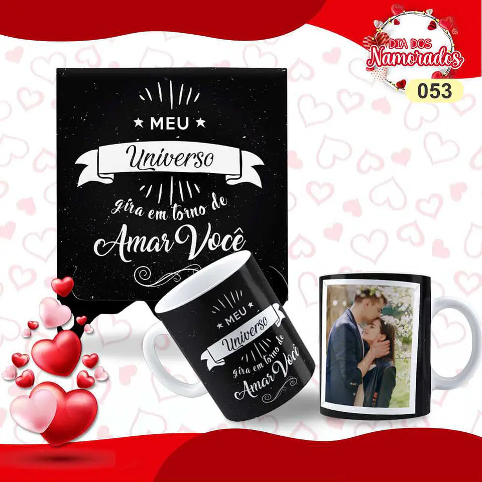 Pack Caneca + Azulejo Namorados  15