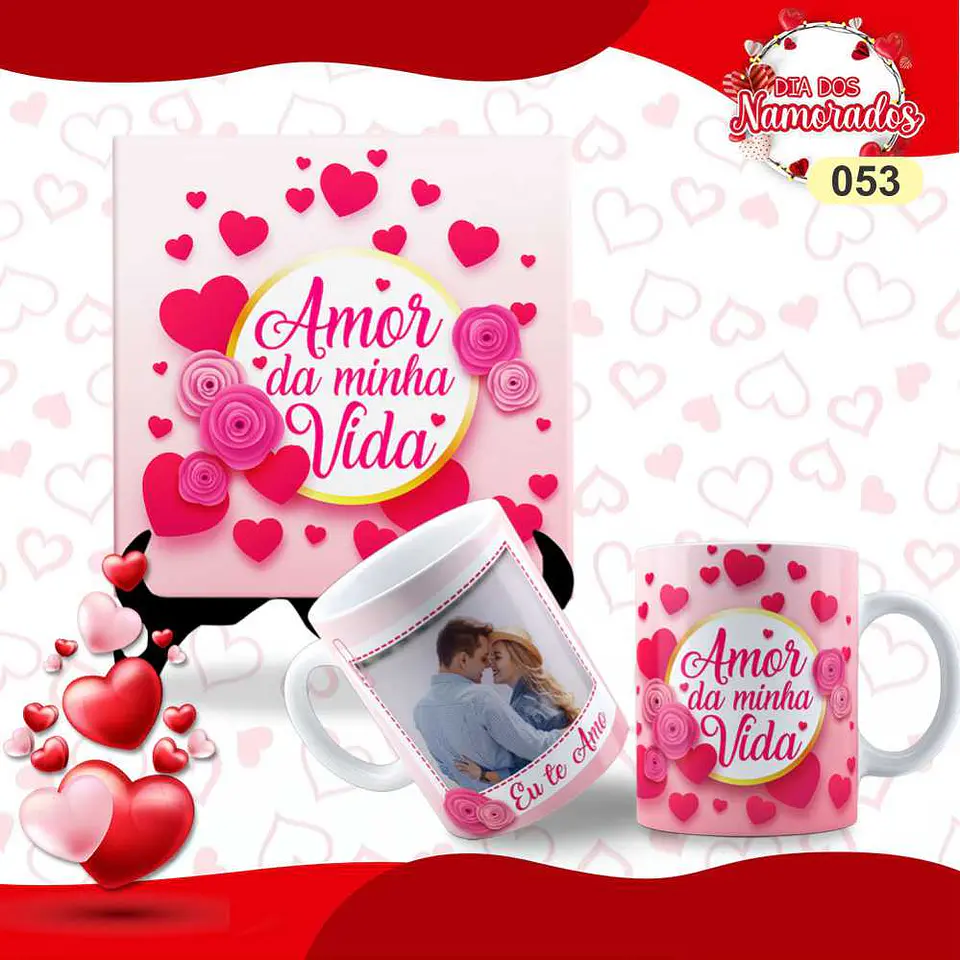 Pack Caneca + Azulejo Namorados  22