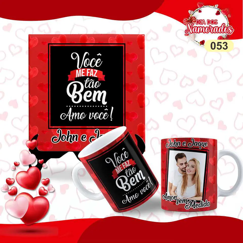 Pack Caneca + Azulejo Namorados  25