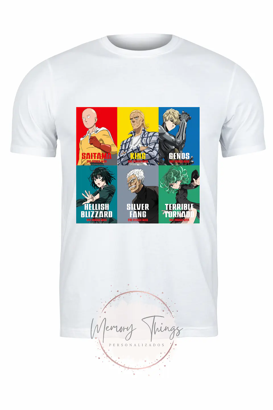 T-shirt One Punch man todas 9