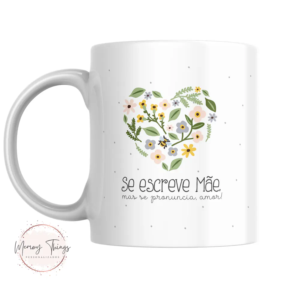 Caneca Dia Da mãe Floral 2025 2