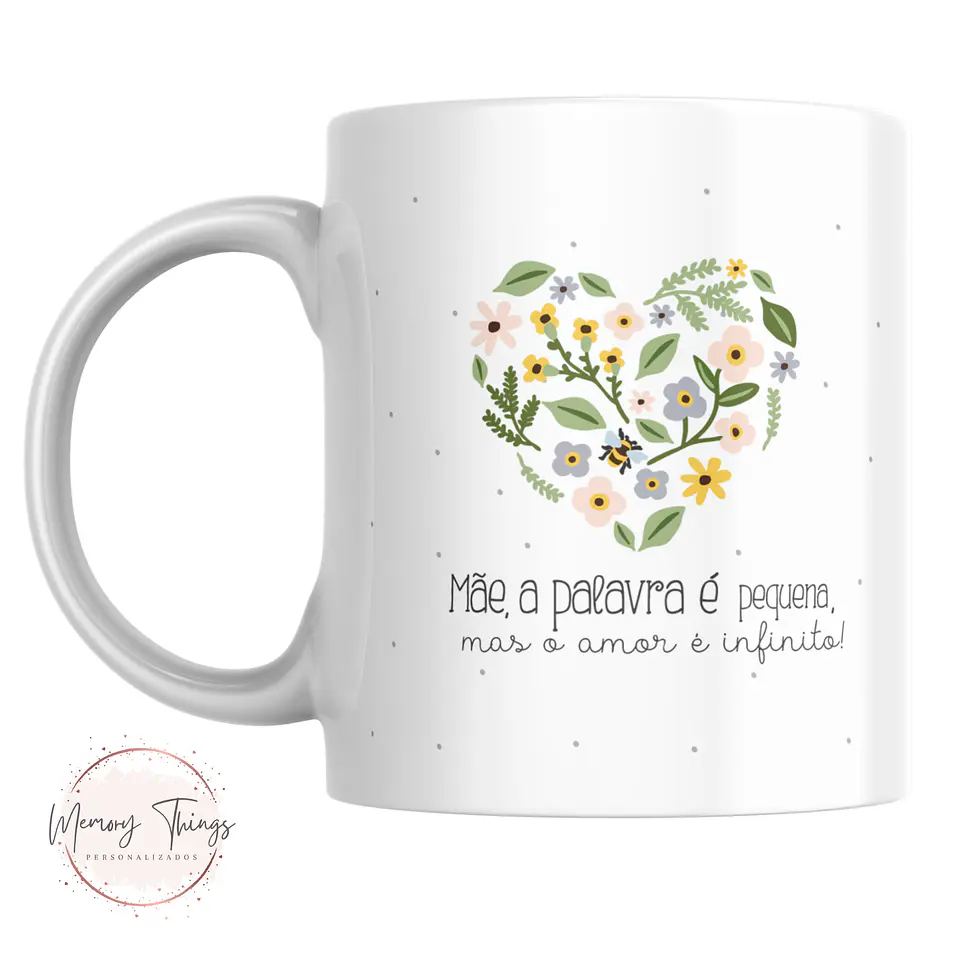 Caneca Dia Da mãe Floral 2025 3
