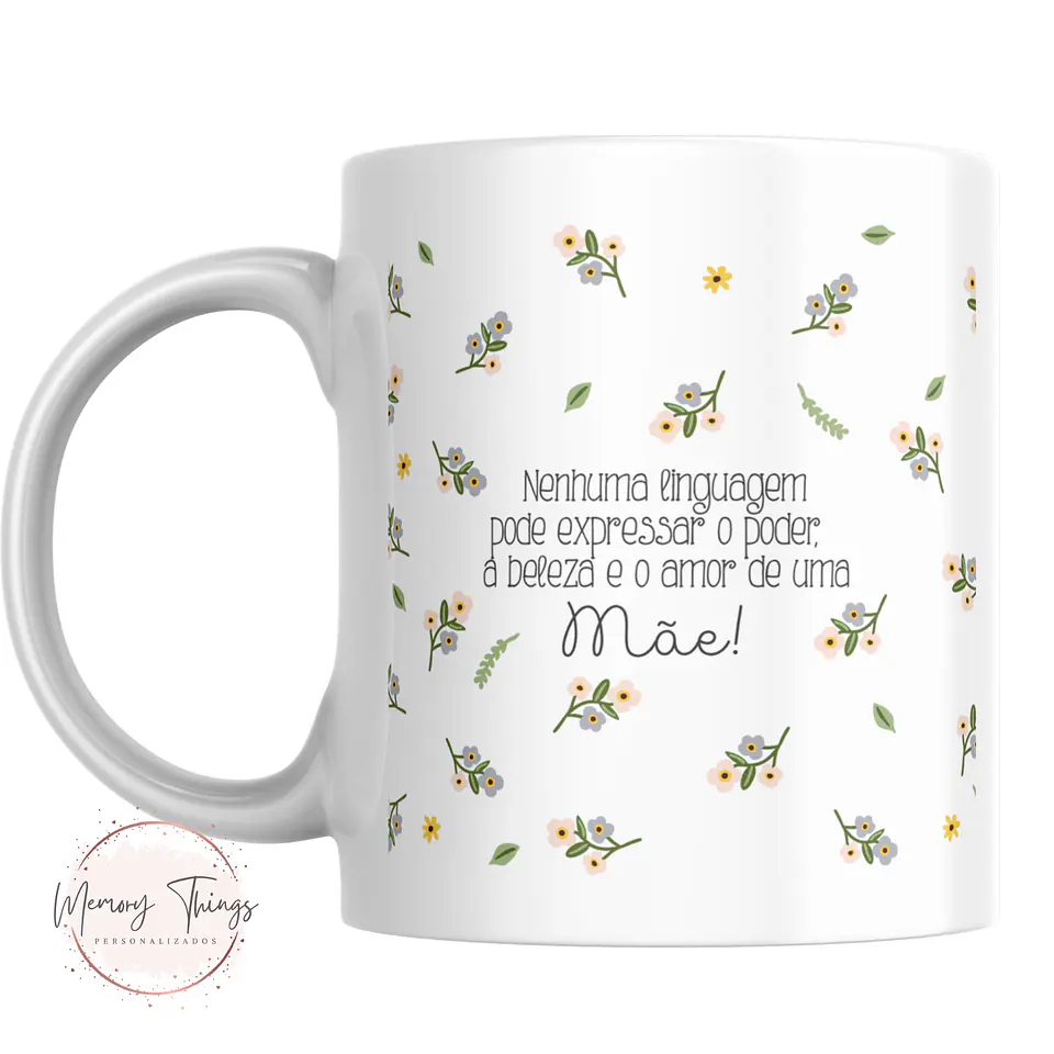 Caneca Dia Da mãe Floral 2025 5