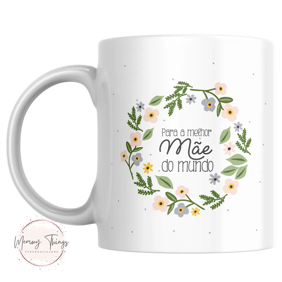 Caneca Dia Da mãe Floral 2025 6