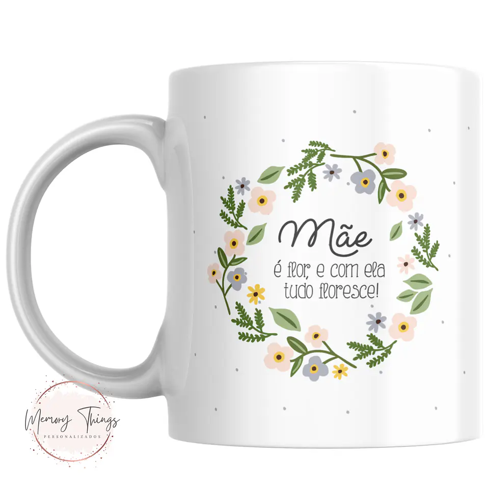 Caneca Dia Da mãe Floral 2025 8