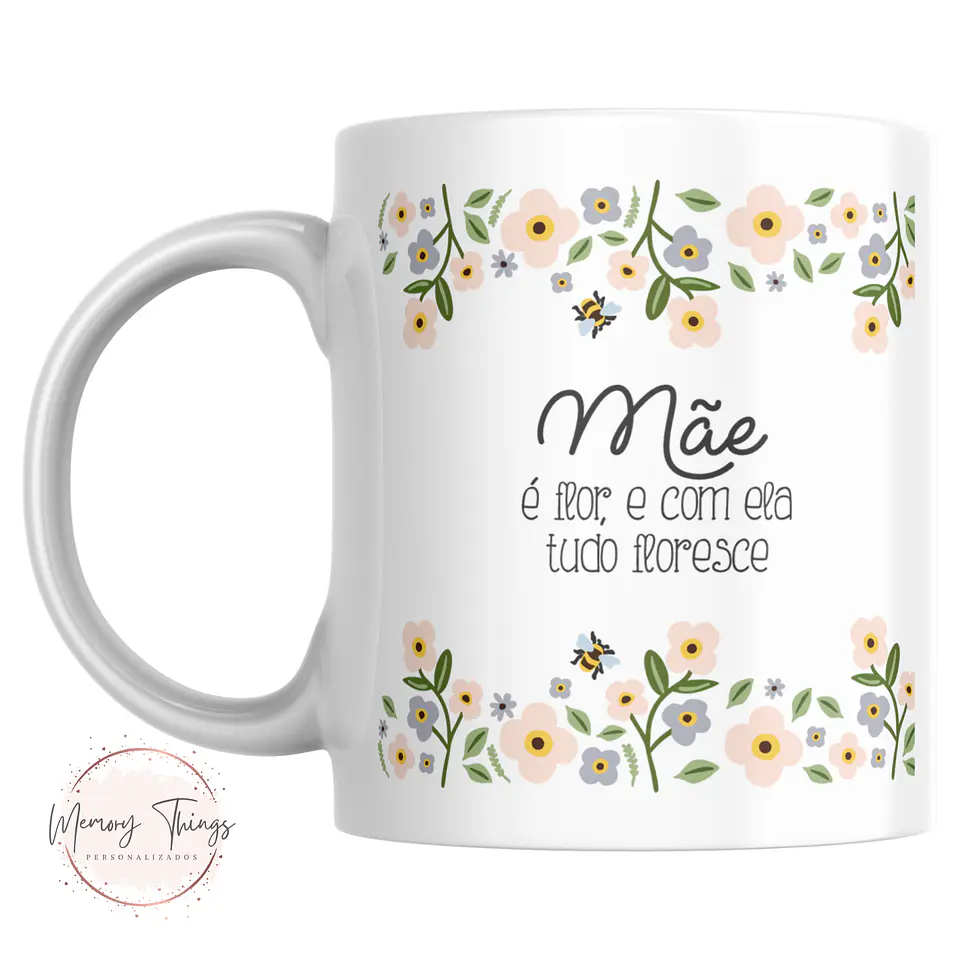 Caneca Dia Da mãe Floral 2025 11