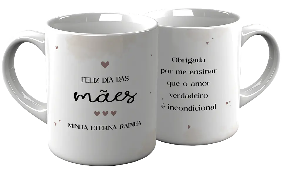Caneca Dia da Mãe Minimalista 2025 3