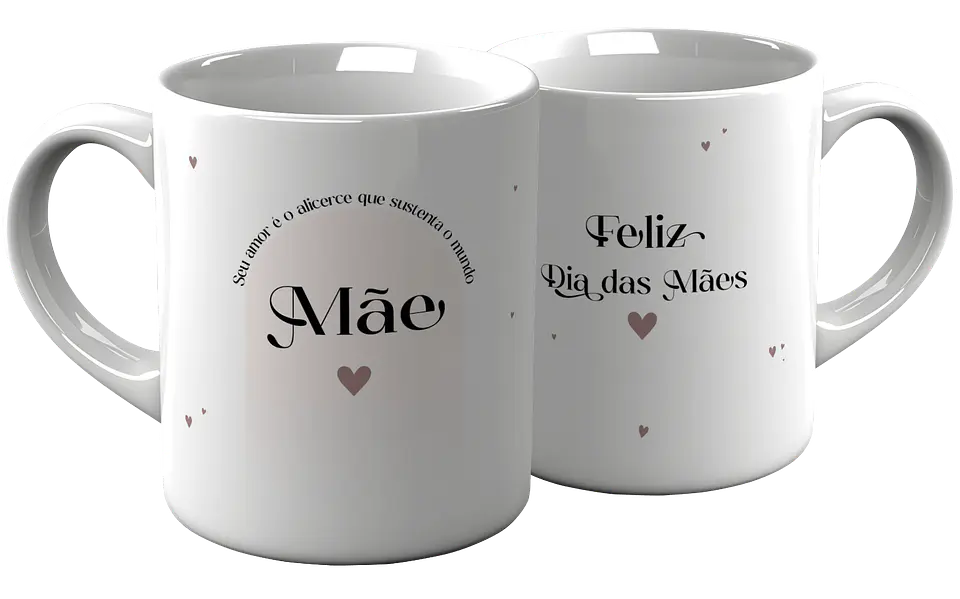 Caneca Dia da Mãe Minimalista 2025 8
