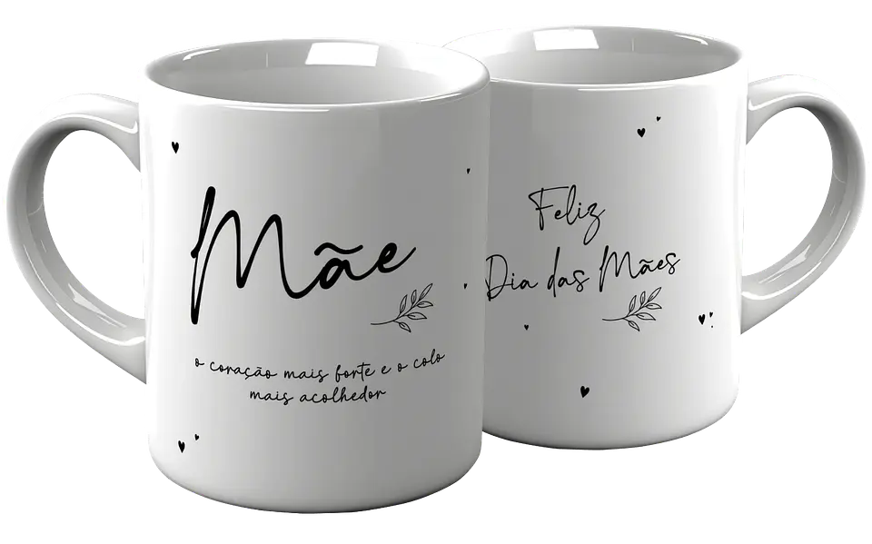 Caneca Dia da Mãe Minimalista 2025 12