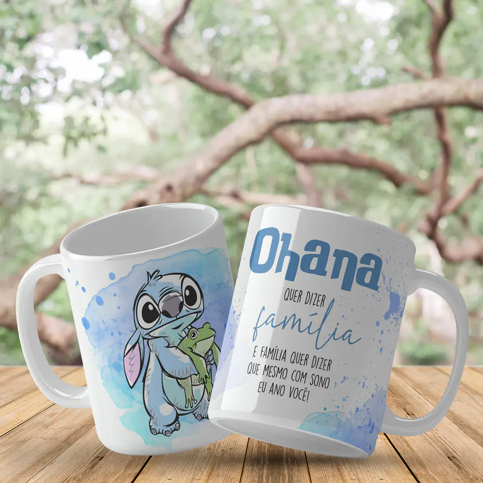 Canecas Stitch Ohana Família 4