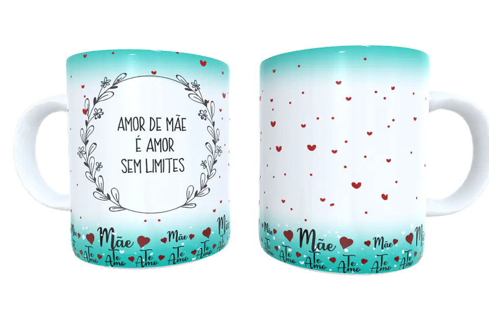 Caneca Mãe Coração 3