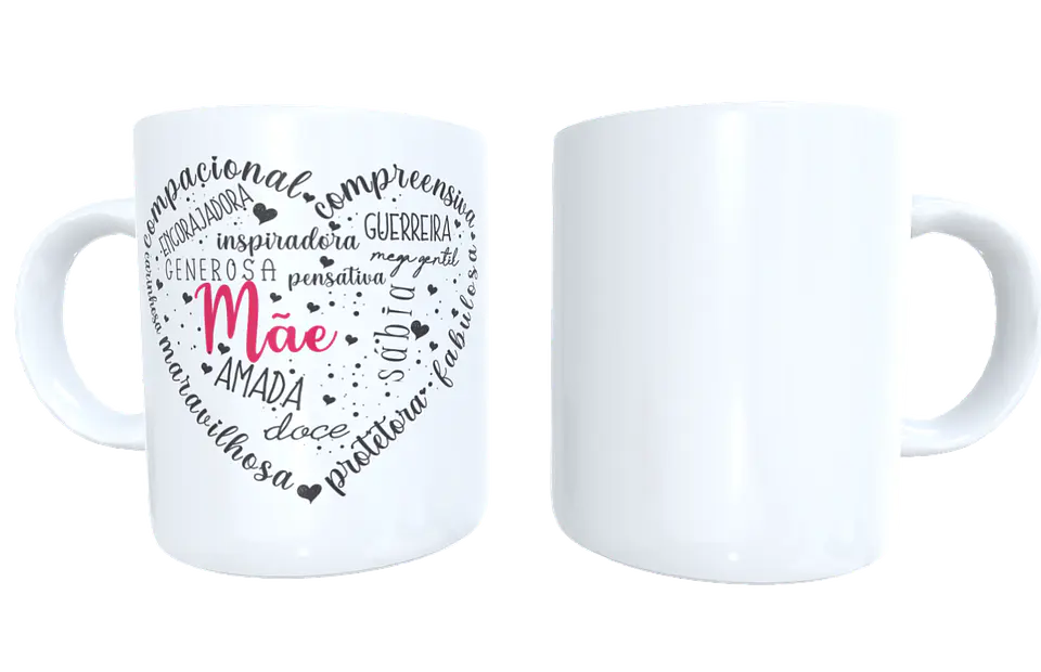 Caneca Mãe Coração 17