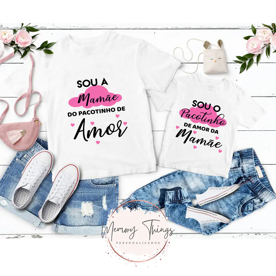 Conjunto de T-shirts Mãe e Filho (a) Col.01 7