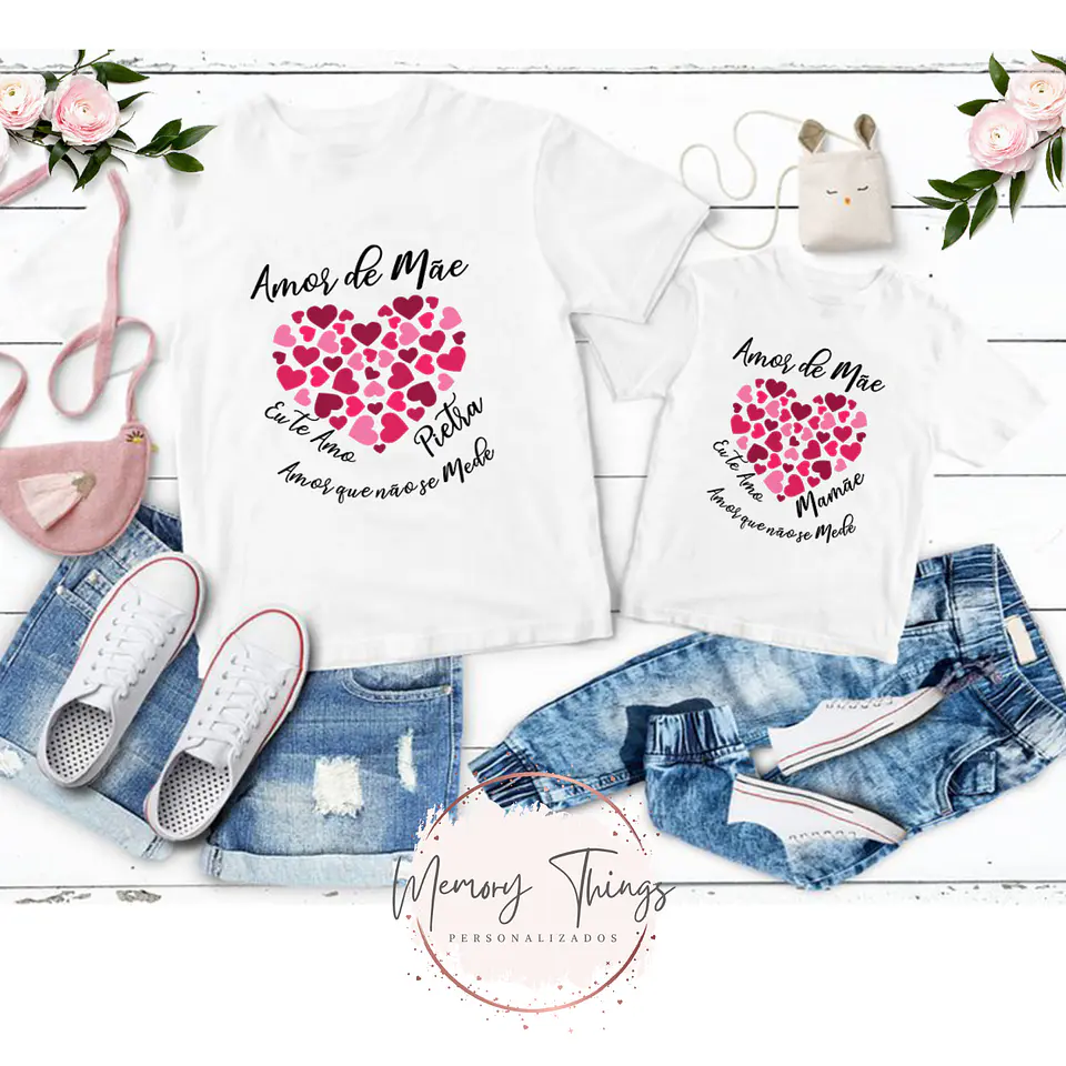 Conjunto de T-shirts Mãe e Filho (a) Col.02 5