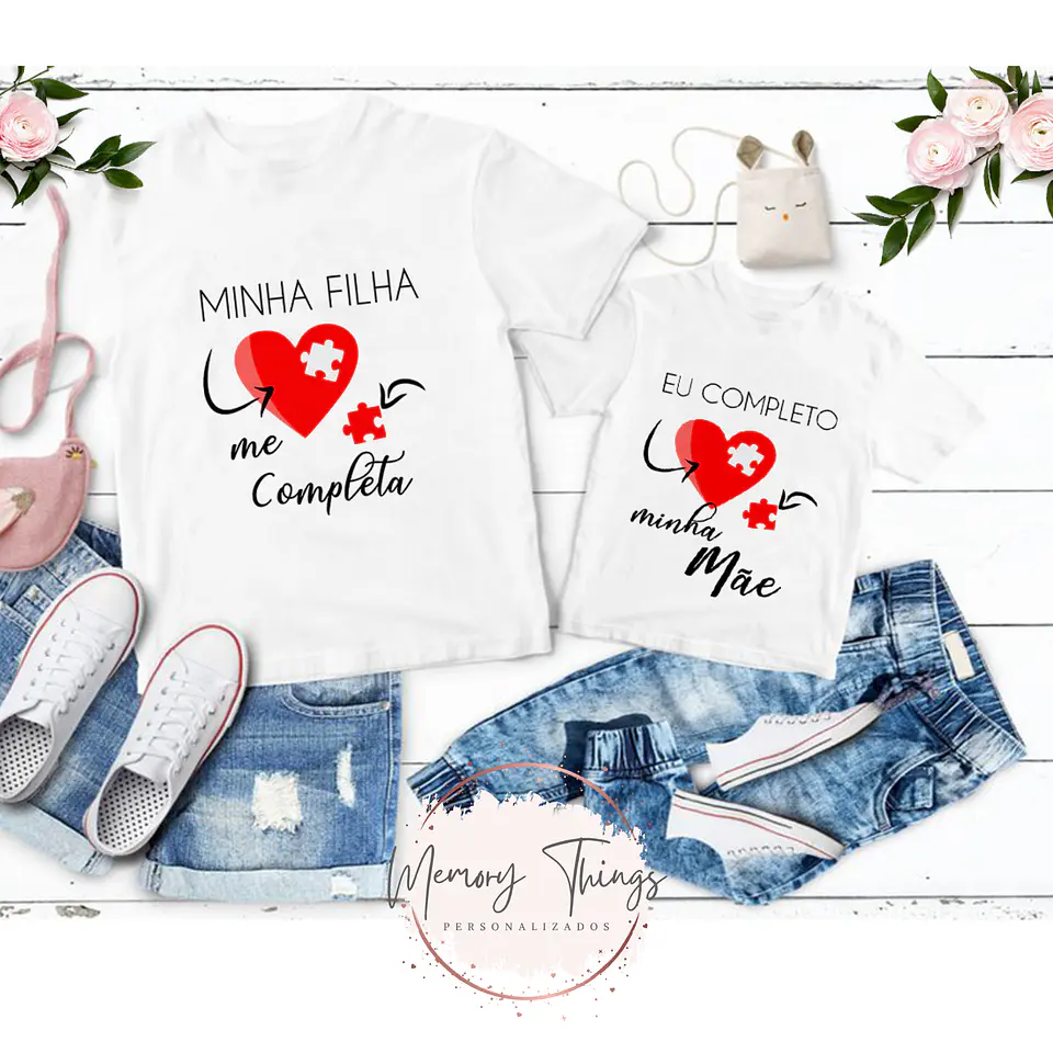 Conjunto de T-shirts Mãe e Filho (a) Col.02 8