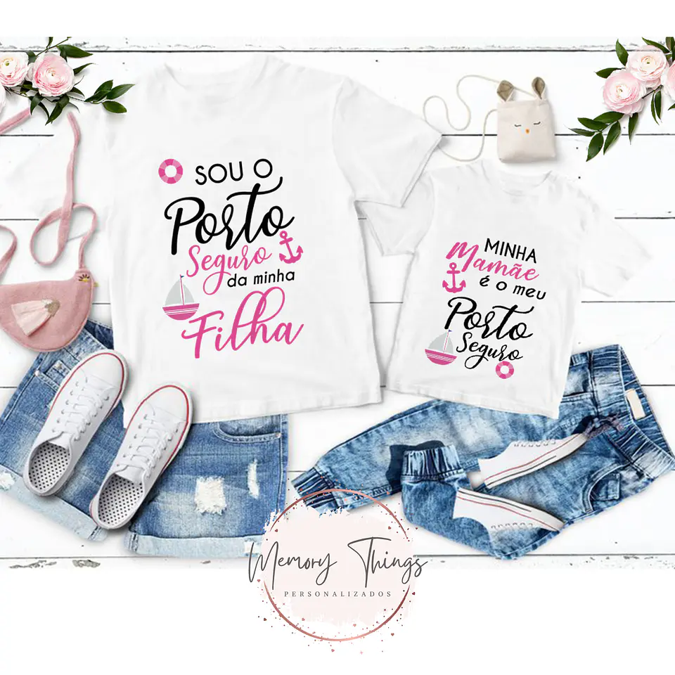 Conjunto de T-shirts Mãe e Filho (a) Col.03 4
